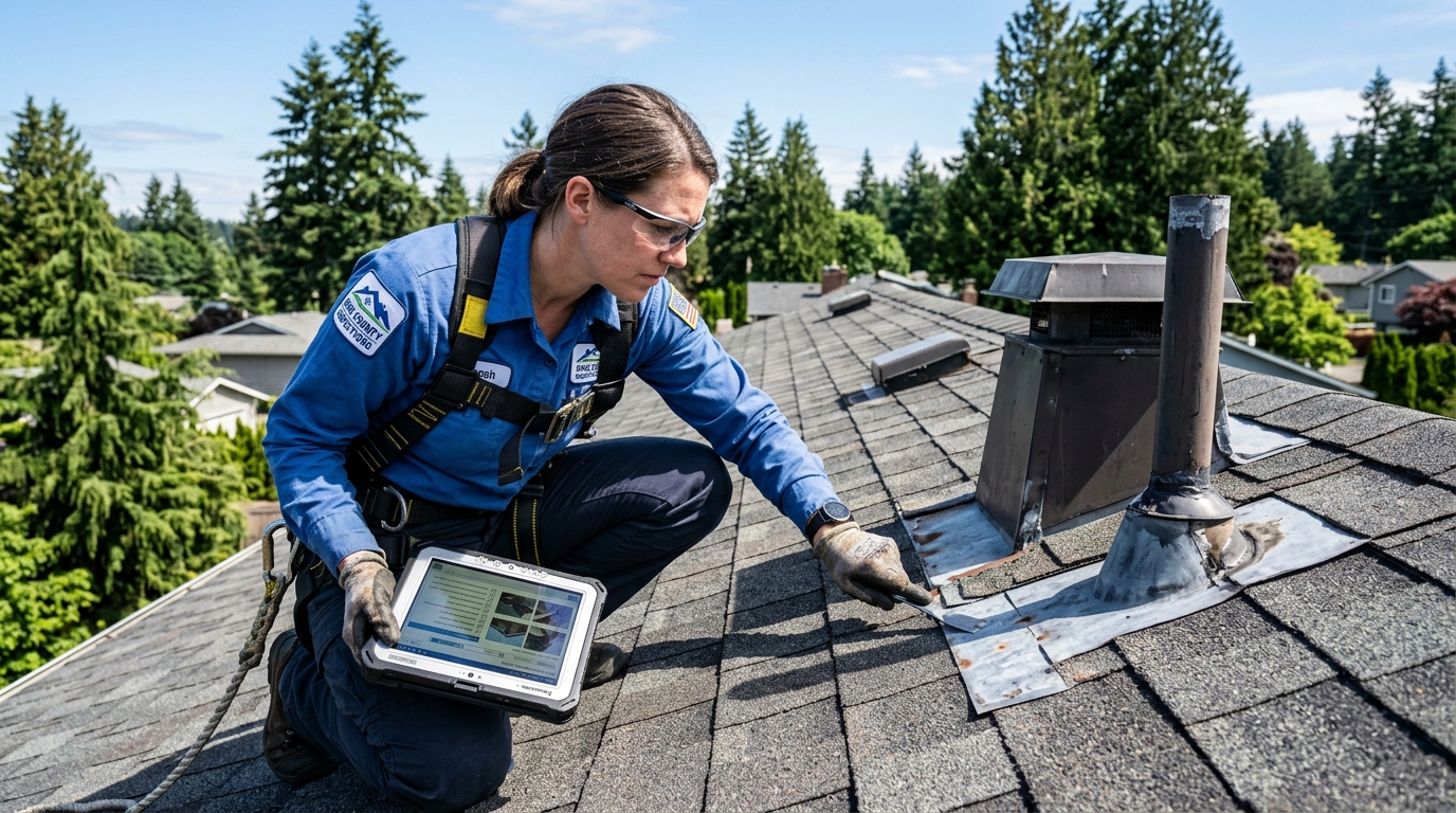 Professional roof inspection in Burien WA